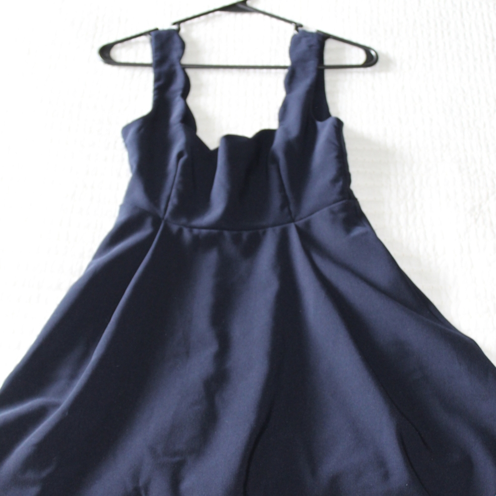 Nasty Gal Scallop Trim Mini Dress